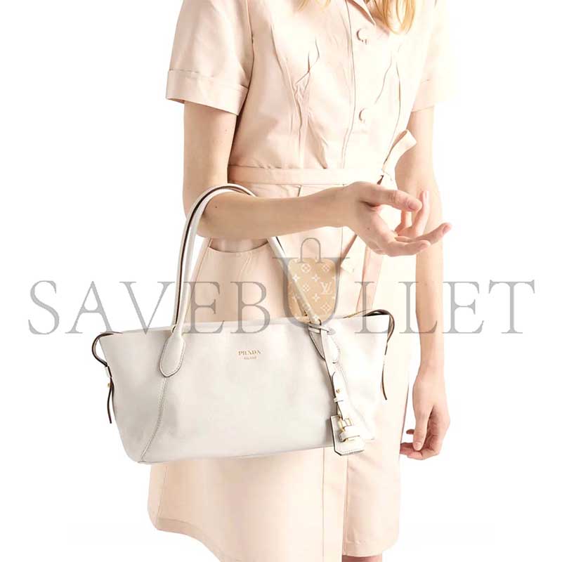 PRADA OUVERT LARGE LEATHER TOTE BAG 1BG661 (32*18.5*13cm)